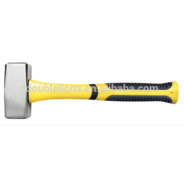 German type stoning hammer with double colour plastic coating handle